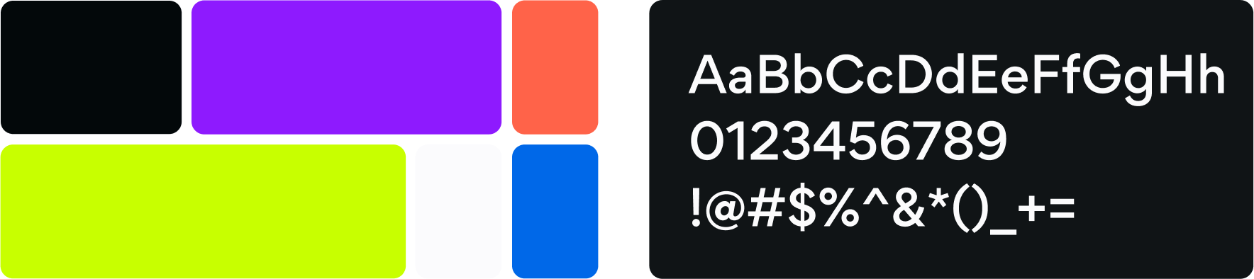 OpenRouter brand elements: color palette and typeface (dark mode)